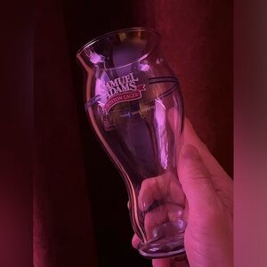 Original Samuel Adams Official Perfect Pint Glass with vintage logo and etching